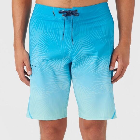 NWT O'Neill Aqua Palm Men's Board Swim Shorts Hyperfreak Stretch Dry 32 Blue - Picture 1 of 13